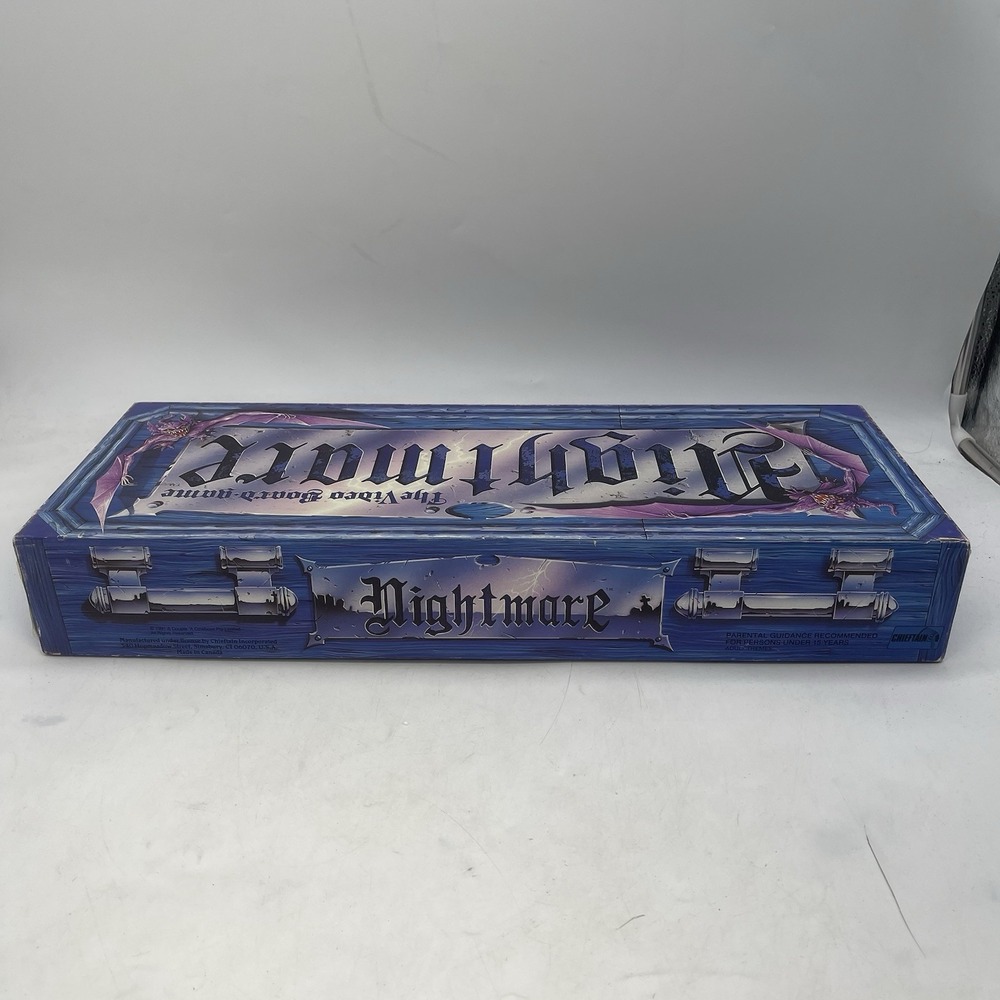 Vintage 1991 NIGHTMARE The Video Board Game VHS Chieftain Complete